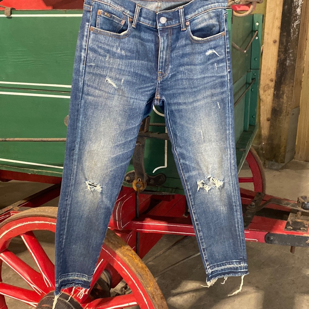 Polo women’s distressed skinny Jean